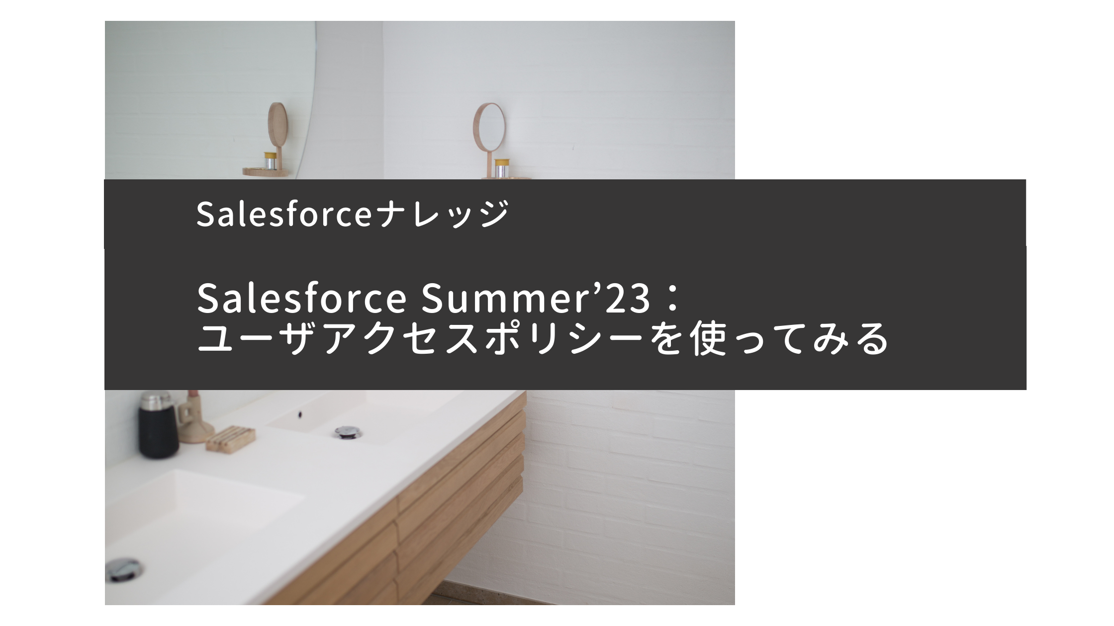 Salesforce Summer’23：ユーザアクセスポリシーを使ってみる
